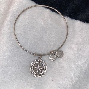Alex and Ani silver compass bracelet